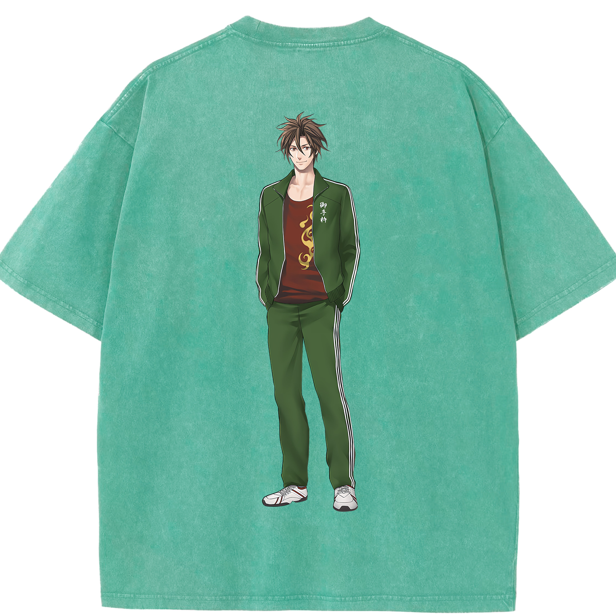 （画像用） 刀剣乱舞 Touken Ranbu 綿100% ヴィンテージ風 半袖Tシャツ（背面プリント）